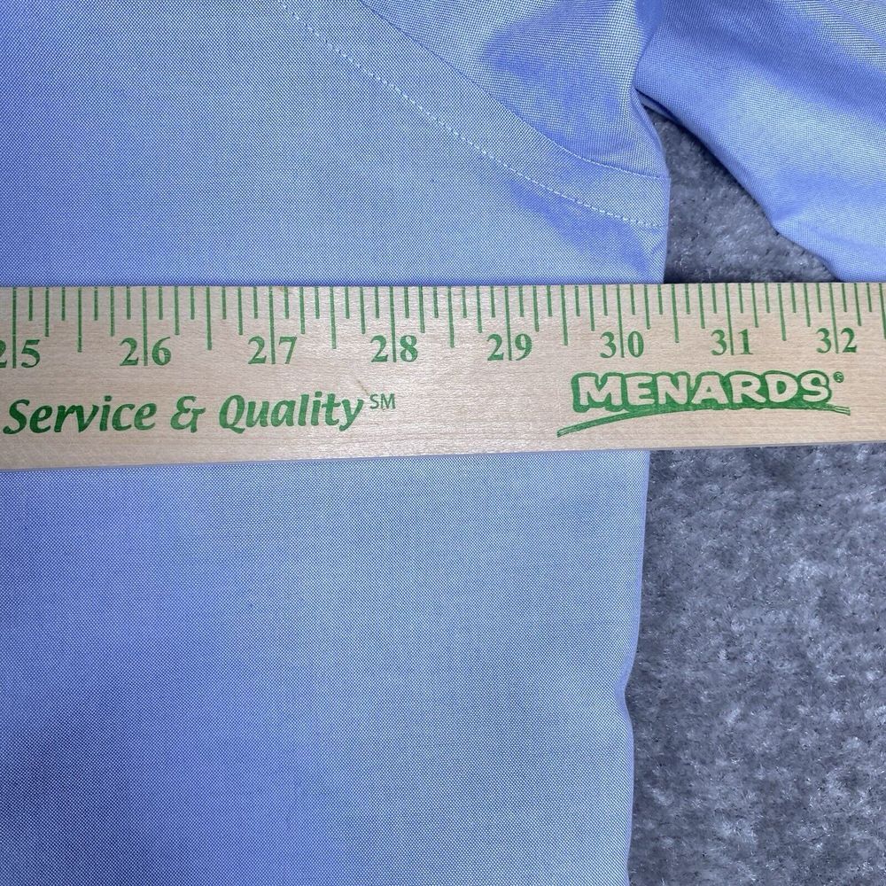 Wilkes & Riley Shirt Men's 19x34/35 Blue Long Sleeve Supima‎ Cotton Button Up - Picture 5 of 7